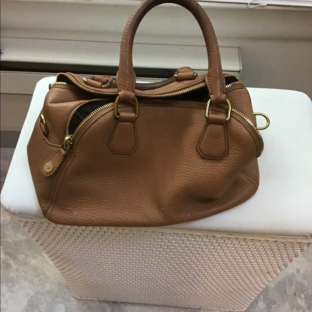 Medium sized leather satchel